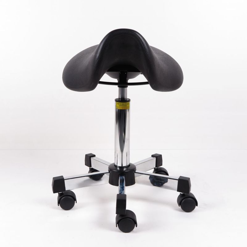Taburete estático anti ergonómico de la silla de montar del eslabón giratorio del taburete del poliuretano para el taller proveedor