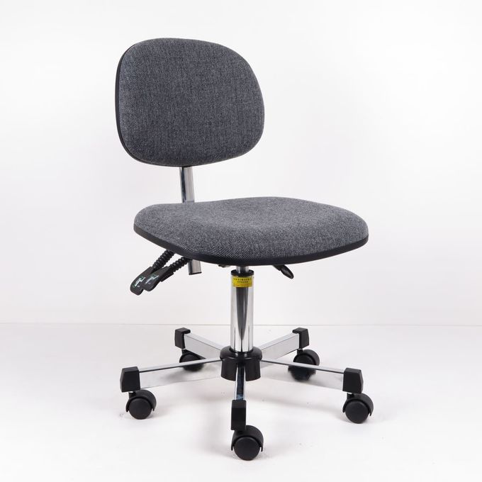 3 o 2 sillas ergonómicas del ESD de la tela gris del ajuste de niveles que levantan la silla con los echadores