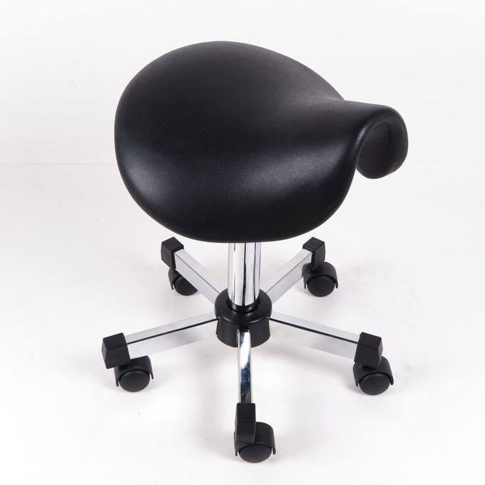 Taburete estático anti ergonómico de la silla de montar del eslabón giratorio del taburete del poliuretano para el taller