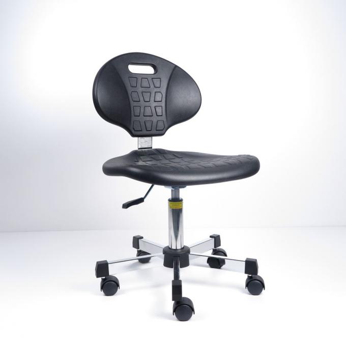 La seta ergonómica de poliuretano de la espuma de la silla estática negra de la oficina desliza la superficie