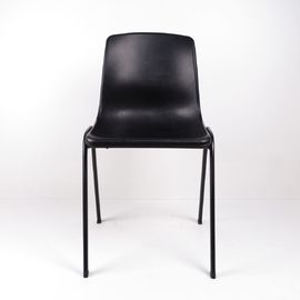 China Estante de acero de las sillas ergonómicas plásticas negras del ESD para apoyar el precio barato de Seat fábrica